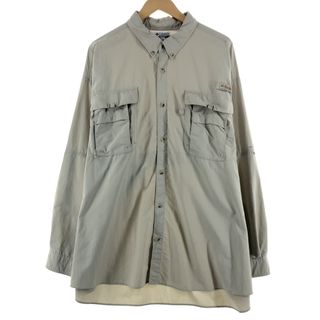 コロンビア(Columbia)の古着 ビックサイズ コロンビア Columbia PFG ボタンダウン 長袖 フィッシングシャツ メンズXXXL /eaa371449(シャツ)