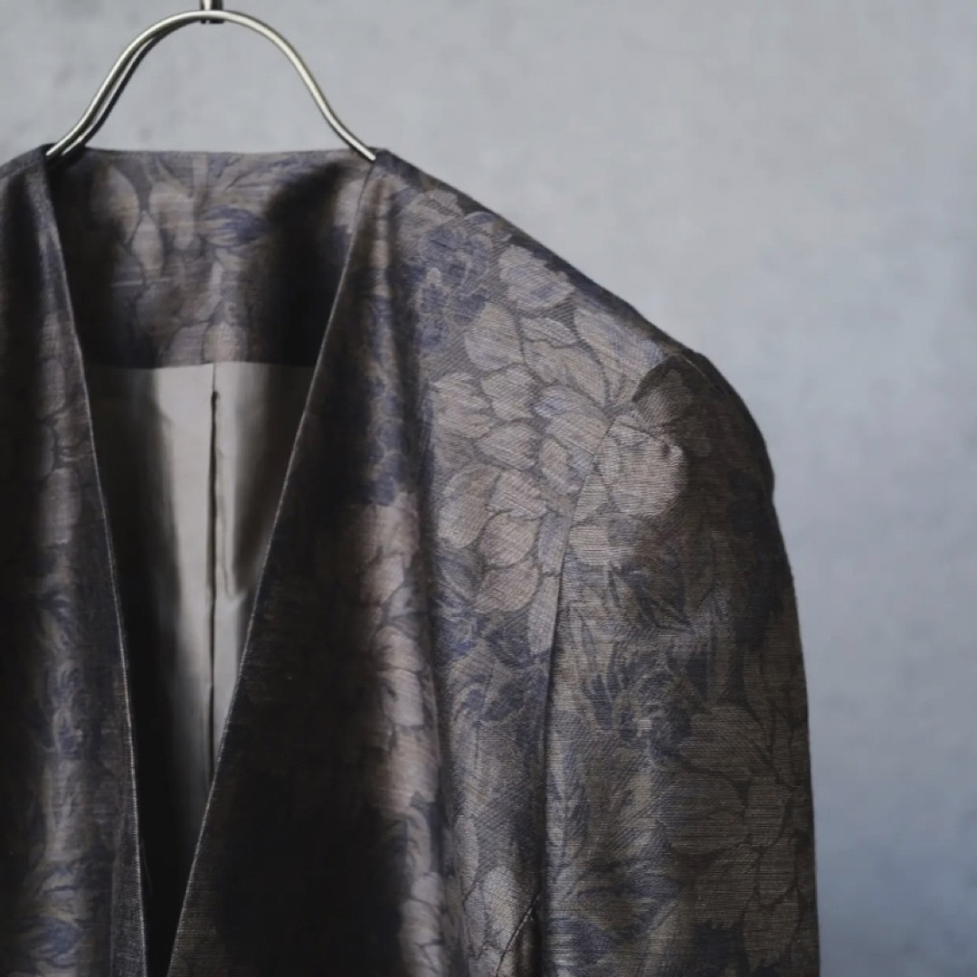 Lochie(ロキエ)のvintage floral gray jacket レディースのジャケット/アウター(ノーカラージャケット)の商品写真