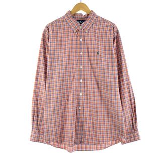 ラルフローレン(Ralph Lauren)の古着 ラルフローレン Ralph Lauren CUSTOM FIT 長袖 コットンチェックシャツ メンズXXL /eaa369160(シャツ)