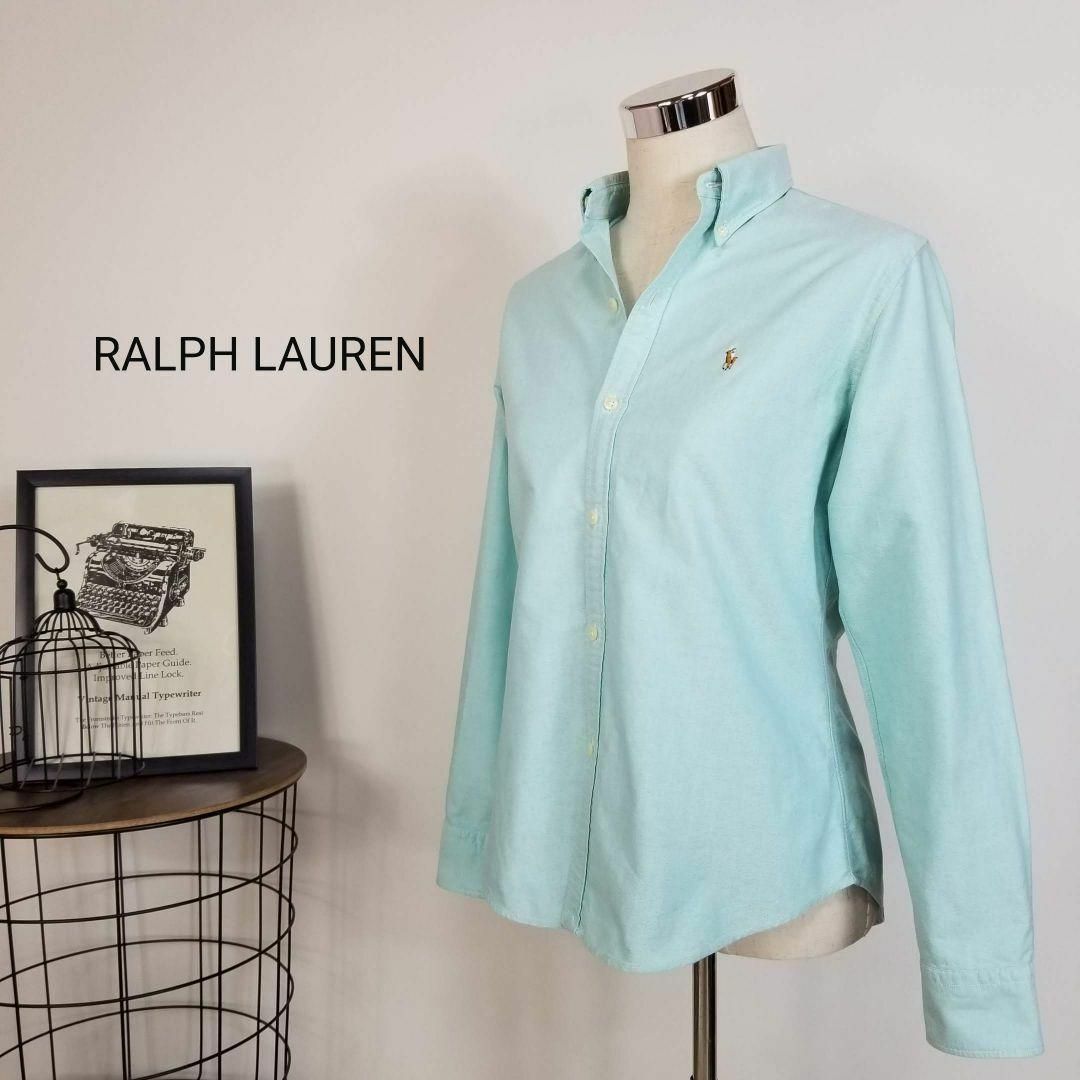 Ralph Lauren - RALPH LAUREN美シルエット長袖ボタンダウンシャツ13薄