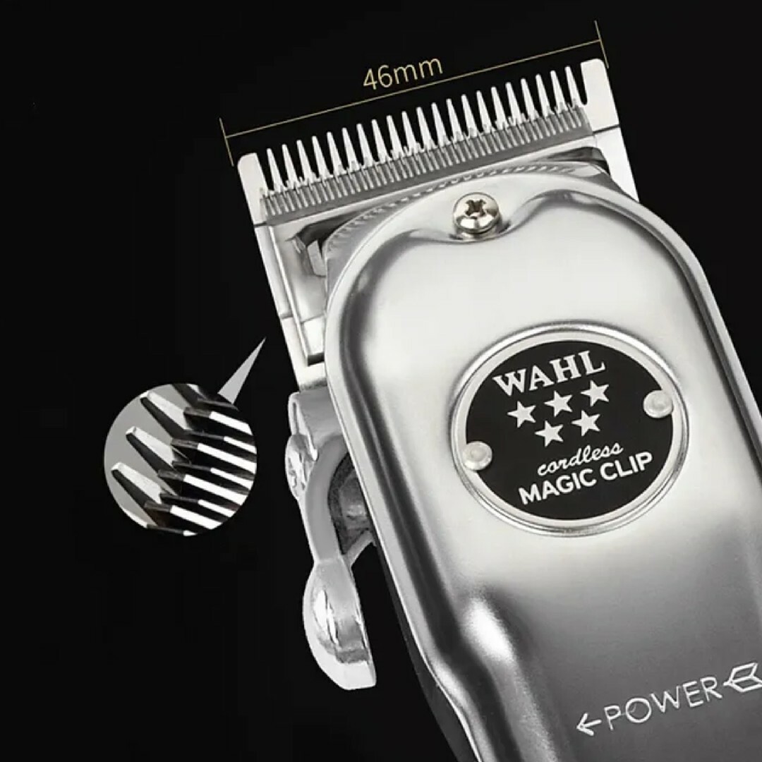 wahl ウォール コードレスバリカン マジッククリップ シルバー ...