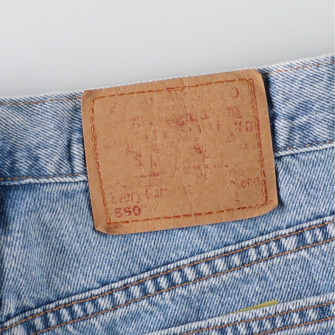 Levi's(リーバイス)の古着 リーバイス Levi's 550 RELAXED FIT デニムショーツ ショートパンツ USA製 レディースXL(w31) ヴィンテージ /eaa368187 レディースのパンツ(ショートパンツ)の商品写真