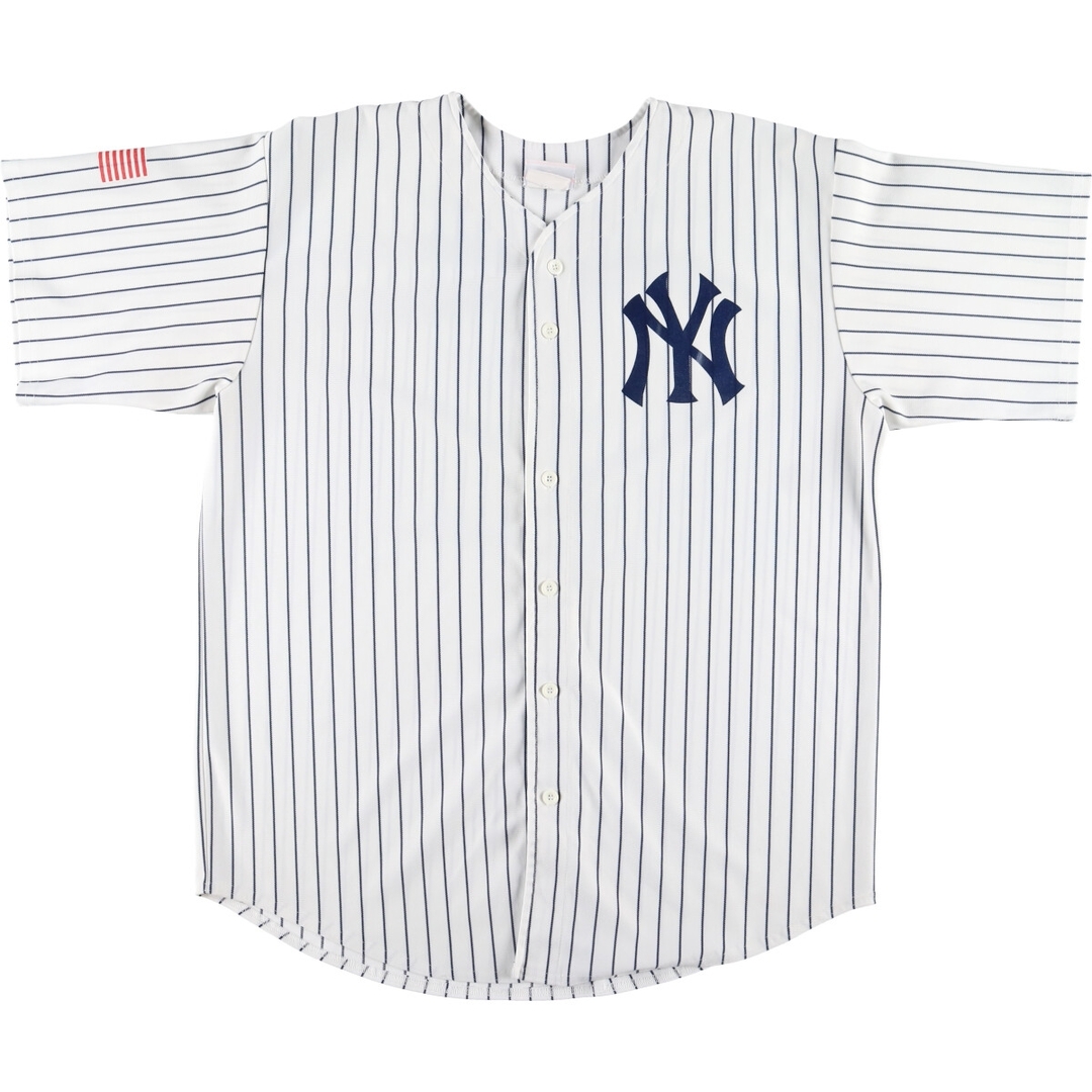 TEAMWORK MLB NEW YORK YANKEES ニューヨークヤンキース ゲームシャツ ベースボールシャツ メンズXXL /eaa369400