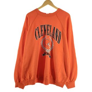 古着 70年代~ ARTEX NFL CLEVELAND BROWNS クリーブランドブラウンズ スウェットシャツ トレーナー USA製 メンズXL /eaa371096(スウェット)