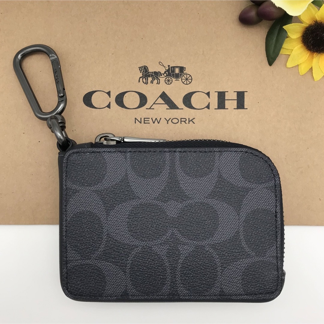 COACH - COACH ☆大人気☆ Lジップキーケース シグネチャーキャンバス