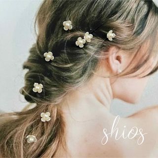 ヘッドドレス　ヘアアクセサリー　小花　ブライダル　結婚式　参列　ナチュラル(ヘッドドレス/ドレス)