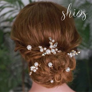 ヘッドドレス　ヘアアクセサリー　髪飾り　リーフ　ブライダル　結婚式　和装　成人式(ヘッドドレス/ドレス)