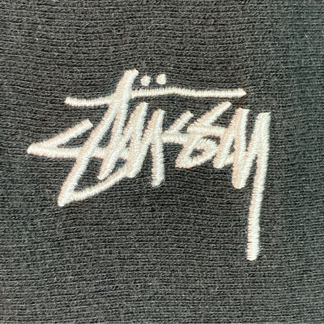 【美品】STUSSY スチューシー ハーフジップ ブラック