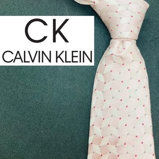 カルバンクライン(Calvin Klein)の【美品】CK/カルバンクライン　ネクタイ　ライトピンク(ネクタイ)