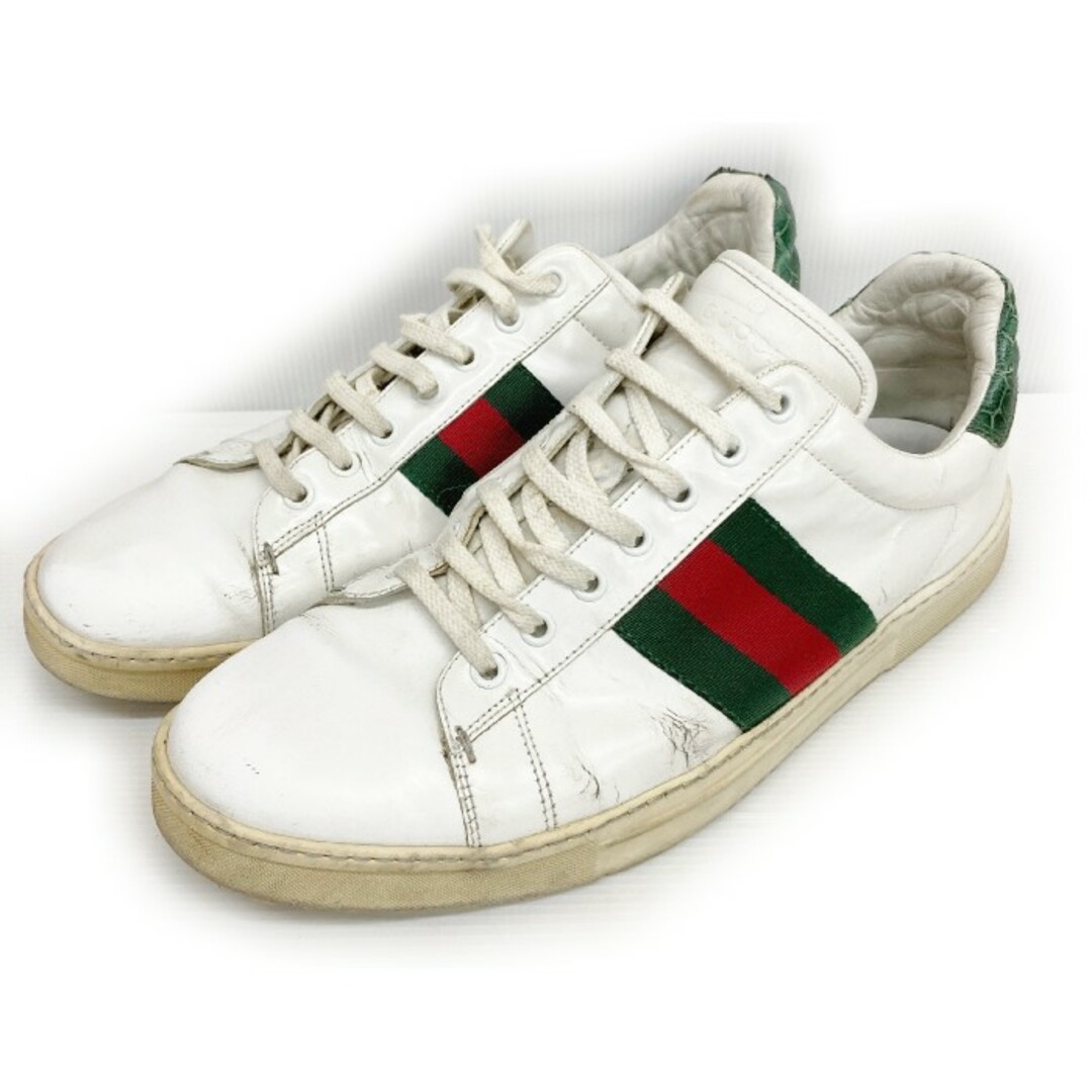 Gucci - ☆グッチ シェリーライン ヒールクロコ レザースニーカー
