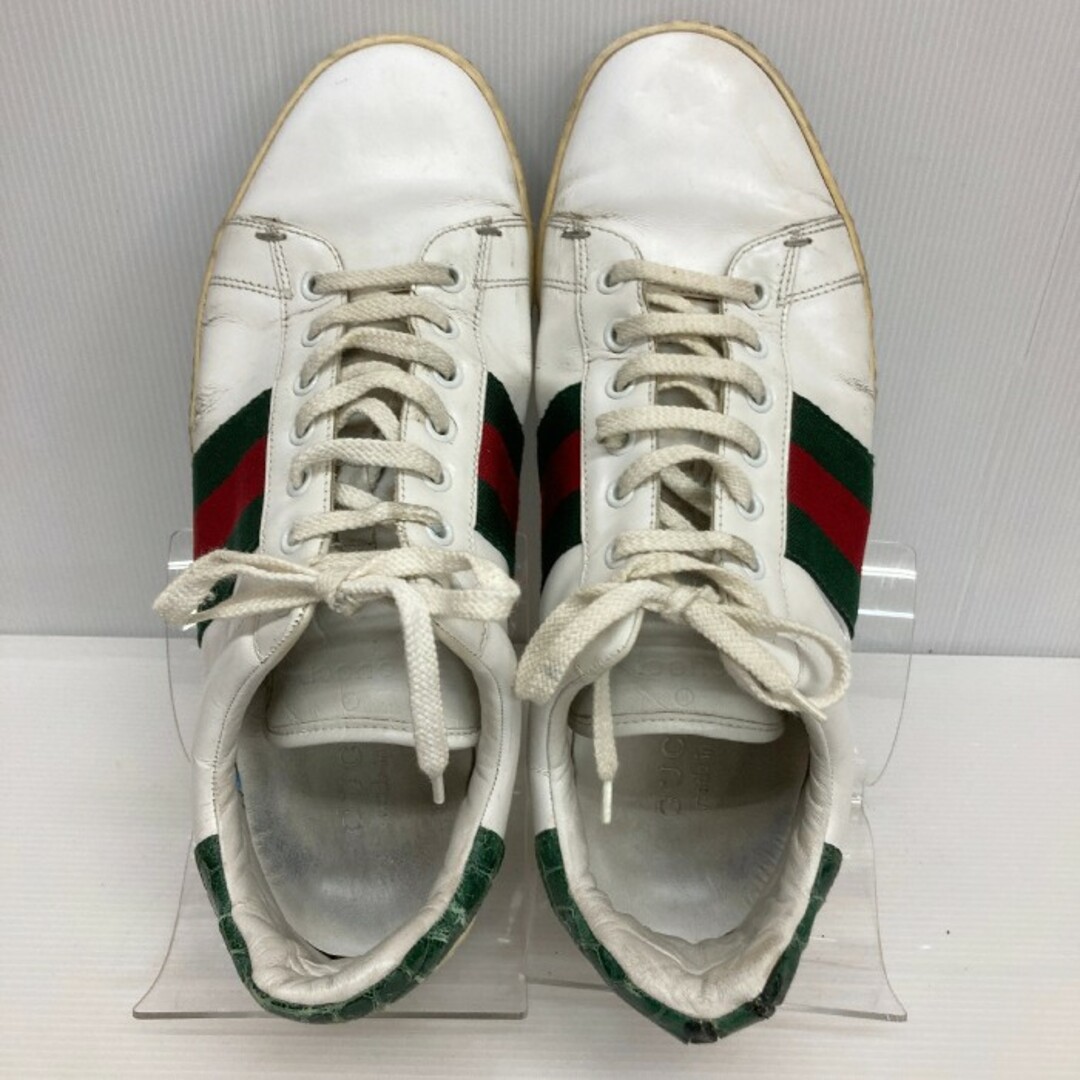 Gucci - ☆グッチ シェリーライン ヒールクロコ レザースニーカー