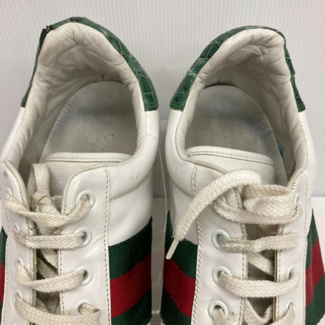 Gucci - ☆グッチ シェリーライン ヒールクロコ レザースニーカー