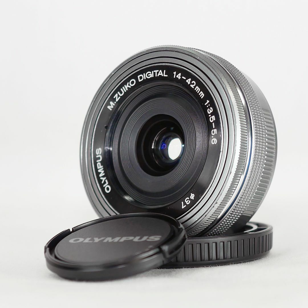 OLYMPUS - オリンパス 電動パンケーキレンズ M.ZUIKO 14-42mm シルバー