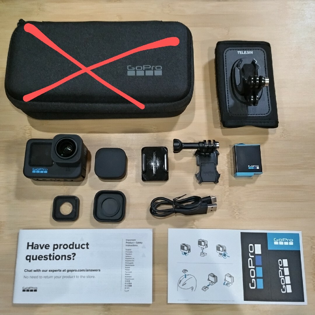 【美品】Gopro HERO10、MAXレンズモジュラー、バックパックマウント