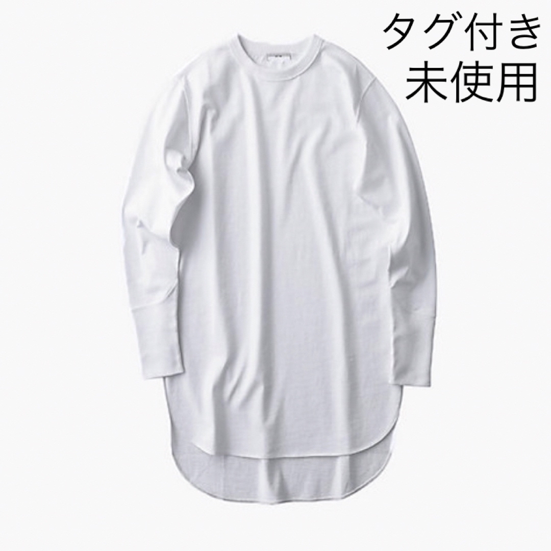 AtonロングスリーブラウンドヘムTシャツ