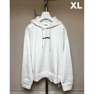 ジルサンダー(Jil Sander)の新品 XL JIL SANDER 22aw ロゴパーカー ホワイト 5135(パーカー)