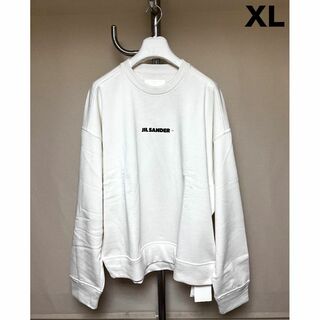 ジルサンダー(Jil Sander)の新品 XL JIL SANDER 22aw ロゴスウェット ホワイト 5264(スウェット)