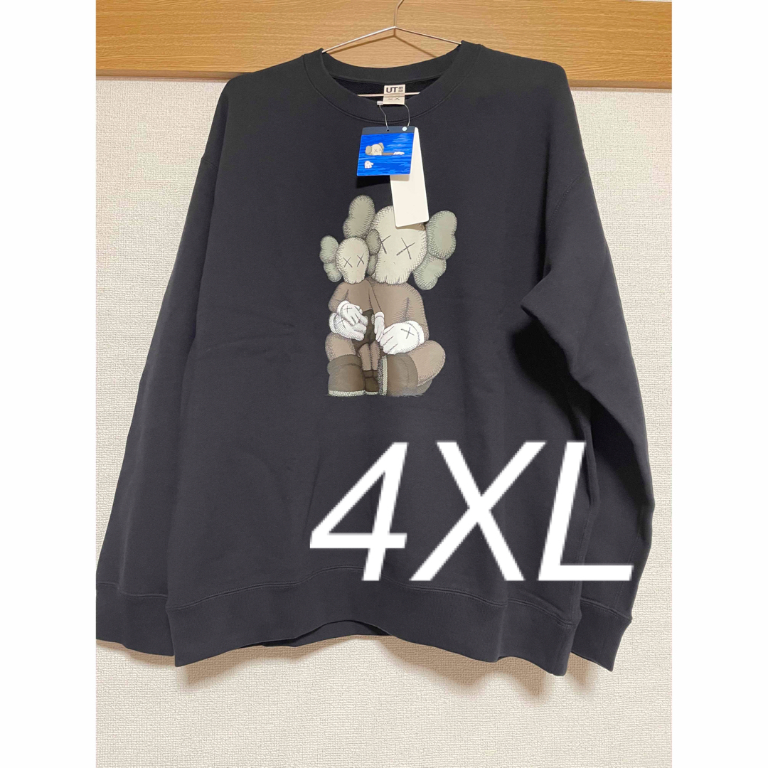 ユニクロ UNIQLO カウズ スウェットシャツ 黒 XL