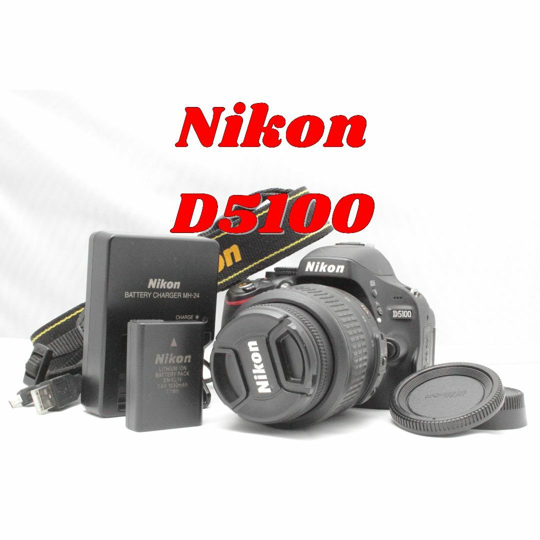 一眼レフデビューに！ Nikon D5100 使いやすい標準ズーム デジタル一眼