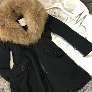 新品MONCLER モッズコート ブラック