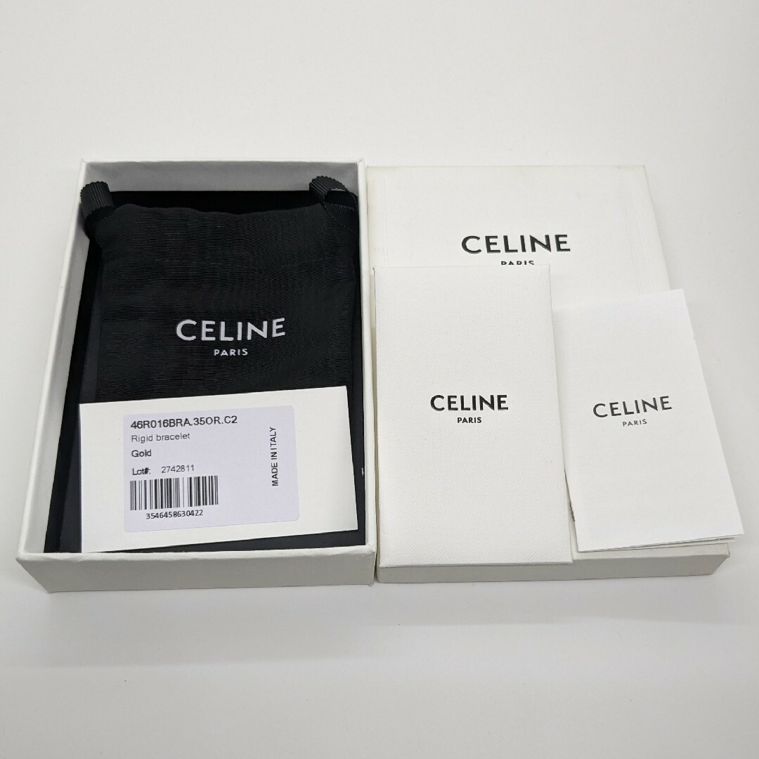 celine(セリーヌ)の【新品・未使用】セリーヌ CELINE ブレスレット バングル ゴールド C2 レディースのアクセサリー(ブレスレット/バングル)の商品写真