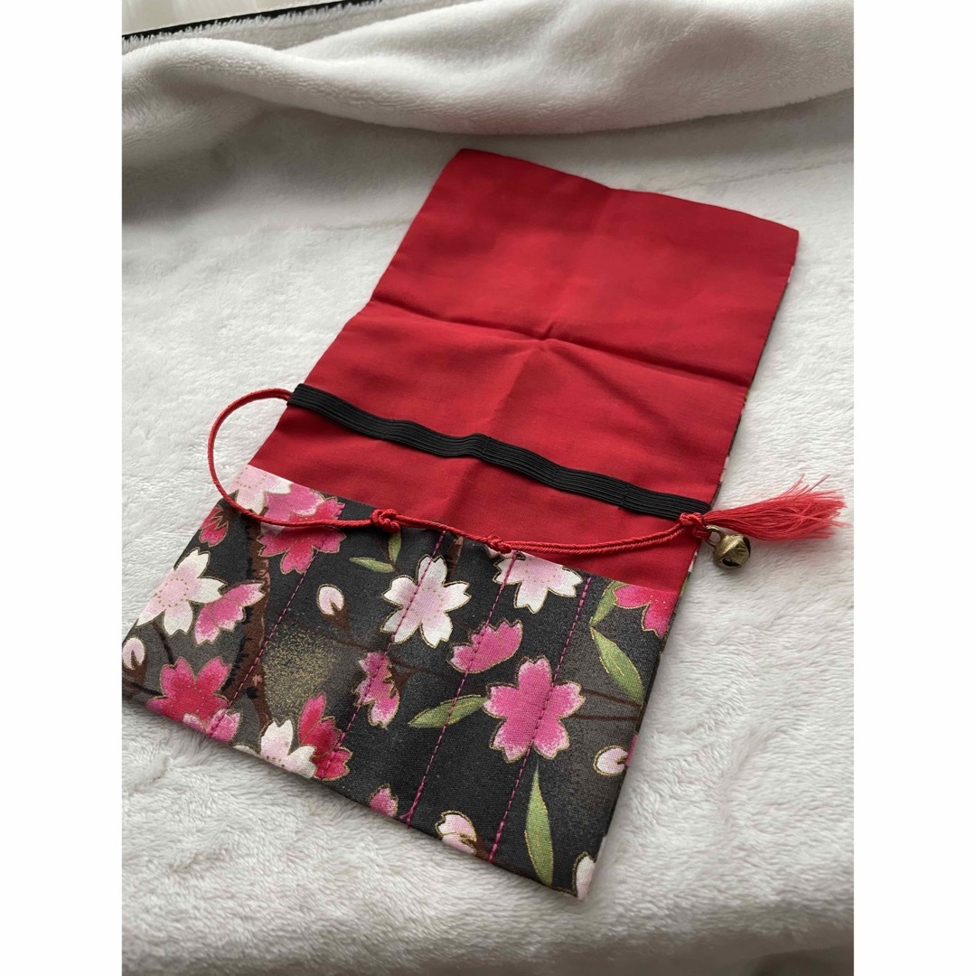 夜桜とんぼ玉簪＋簪袋 3