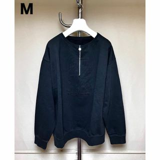 マルタンマルジェラ(Maison Martin Margiela)の新品 M 23ss マルジェラ ロゴ刺繍スウェット 黒 5304(スウェット)