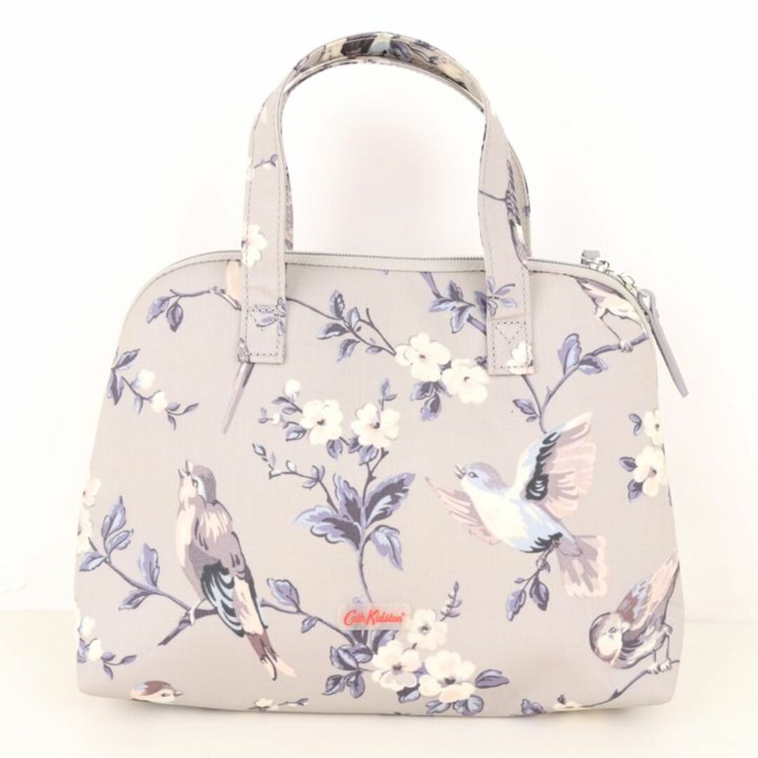 キャスキッドソン ハンドバッグ 未使用 British Birds PVCコーティング ブランド 鞄 レディース グレー Cath Kidston