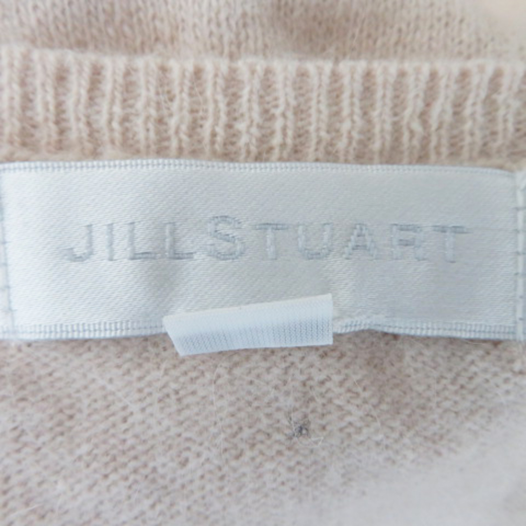 JILLSTUART(ジルスチュアート)のジルスチュアート ニット カットソー 半袖 Vネック リボン ラインストーン レディースのトップス(ニット/セーター)の商品写真