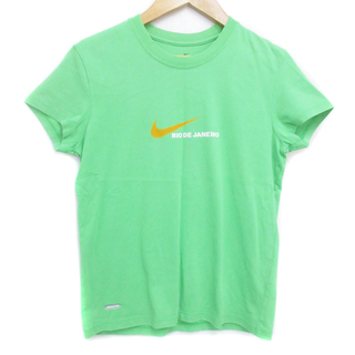 ナイキ(NIKE)のナイキ NIKE Tシャツ カットソー 半袖 クルーネック ロゴ S 黄緑(Tシャツ(半袖/袖なし))