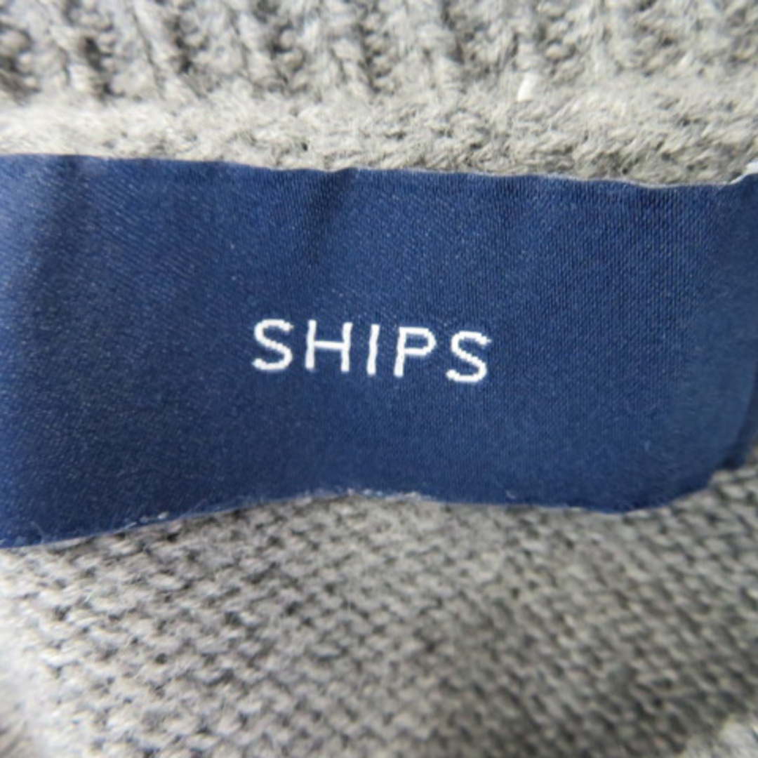 SHIPS(シップス)のシップス ニット セーター 長袖 Vネック 無地 ウール グレー /YK8 レディースのトップス(ニット/セーター)の商品写真