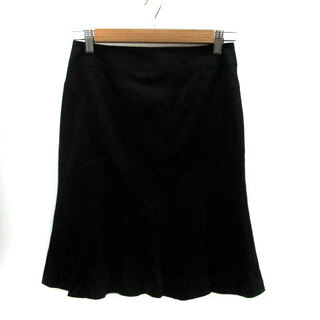 クードシャンス(COUP DE CHANCE)のクードシャンス フレアスカート ひざ丈 38 黒 ブラック(ひざ丈スカート)
