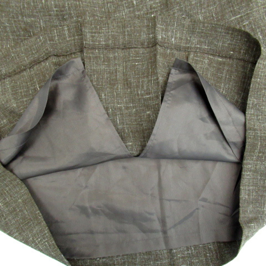 Ballsey(ボールジィ)のボールジー トゥモローランド フレアスカート ウール リネン混 36 ブラウン レディースのスカート(ひざ丈スカート)の商品写真