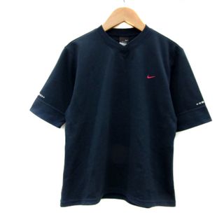 ナイキ(NIKE)のナイキ DRY-FIT UV スポーツウエア Tシャツ カットソー 半袖 L 紺(その他)