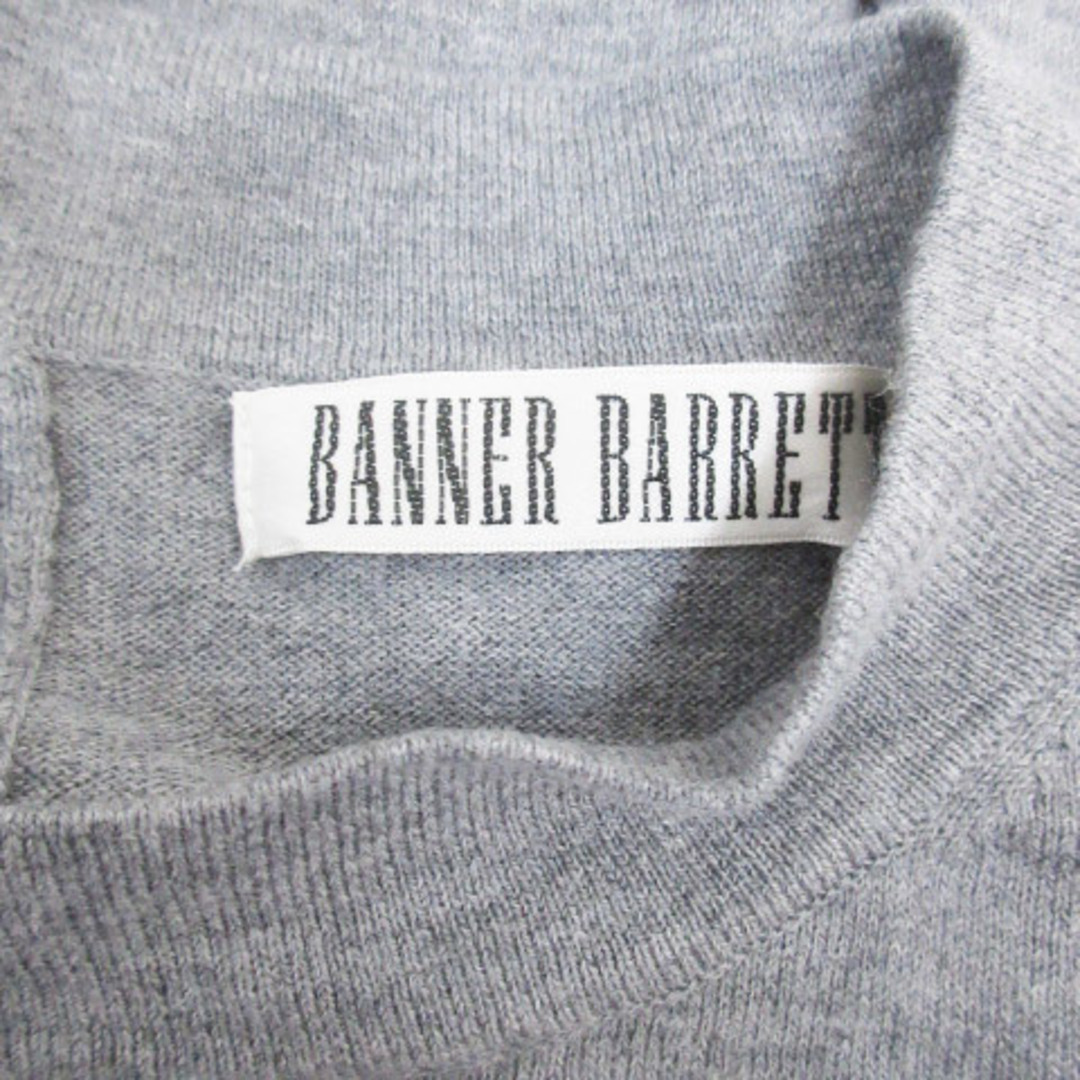 Banner Barrett(バナーバレット)のバナーバレット ニット カットソー 五分袖 クルーネック 38 杢グレー レディースのトップス(ニット/セーター)の商品写真