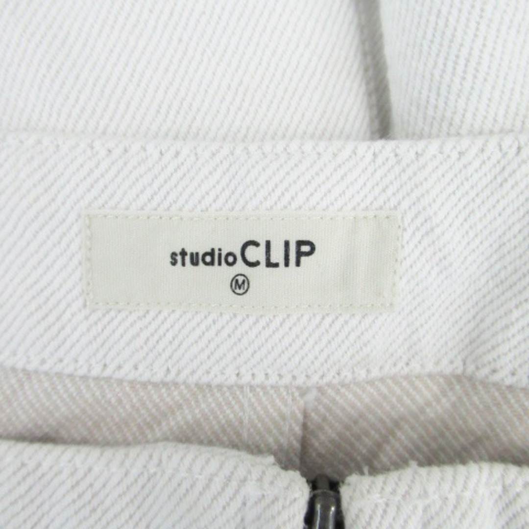 STUDIO CLIP(スタディオクリップ)のスタディオクリップ サロペット オーバーオール ワイドパンツ M オフホワイト レディースのパンツ(サロペット/オーバーオール)の商品写真