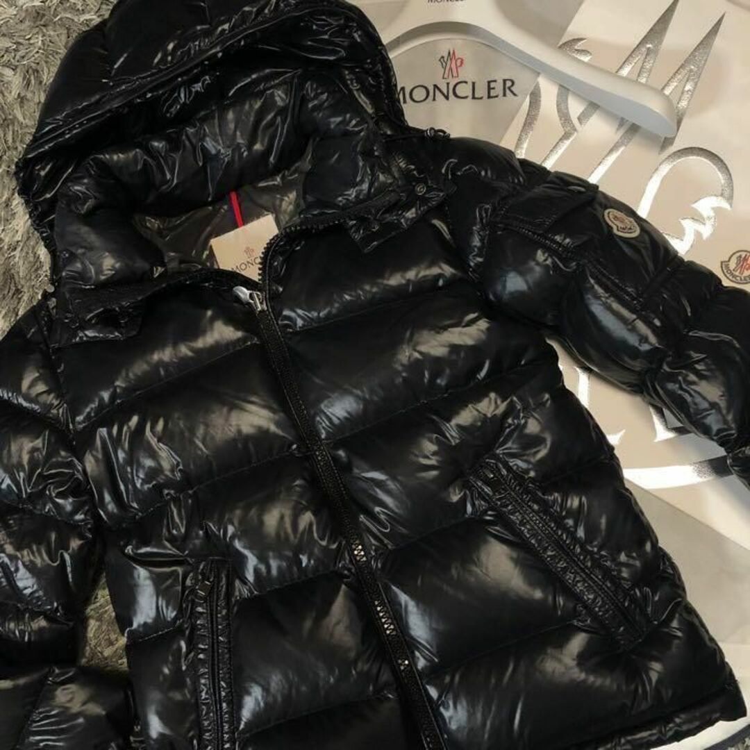 モンクレール MONCLER☆MAYA☆マヤ☆ブラック☆サイズ0☆DISTタグ付