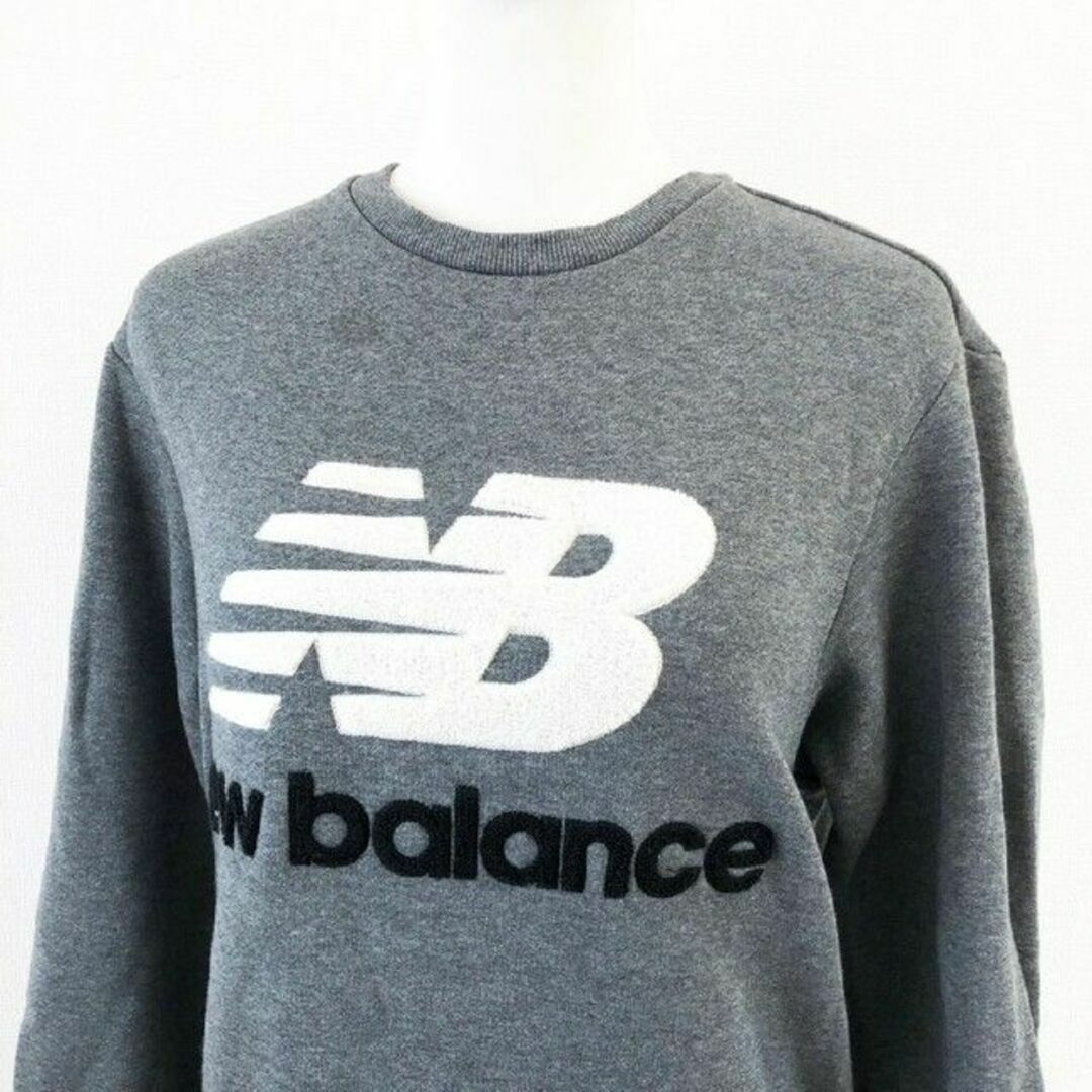 new balance ニューバランス 長袖トレーナー スウェット グレー-