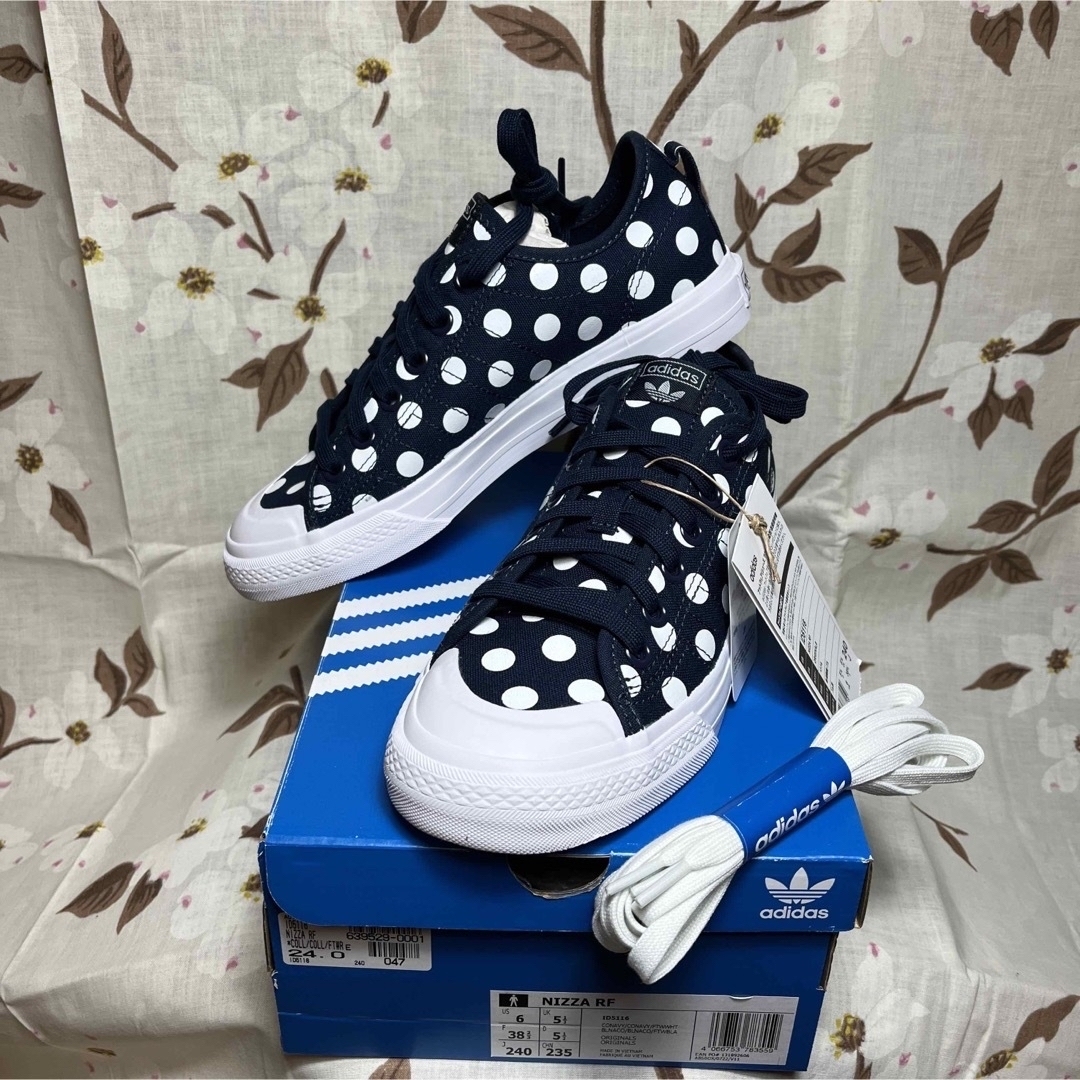 adidas - 新品 adidas 24 ドット柄 スニーカー おそろいトップス9号 ...