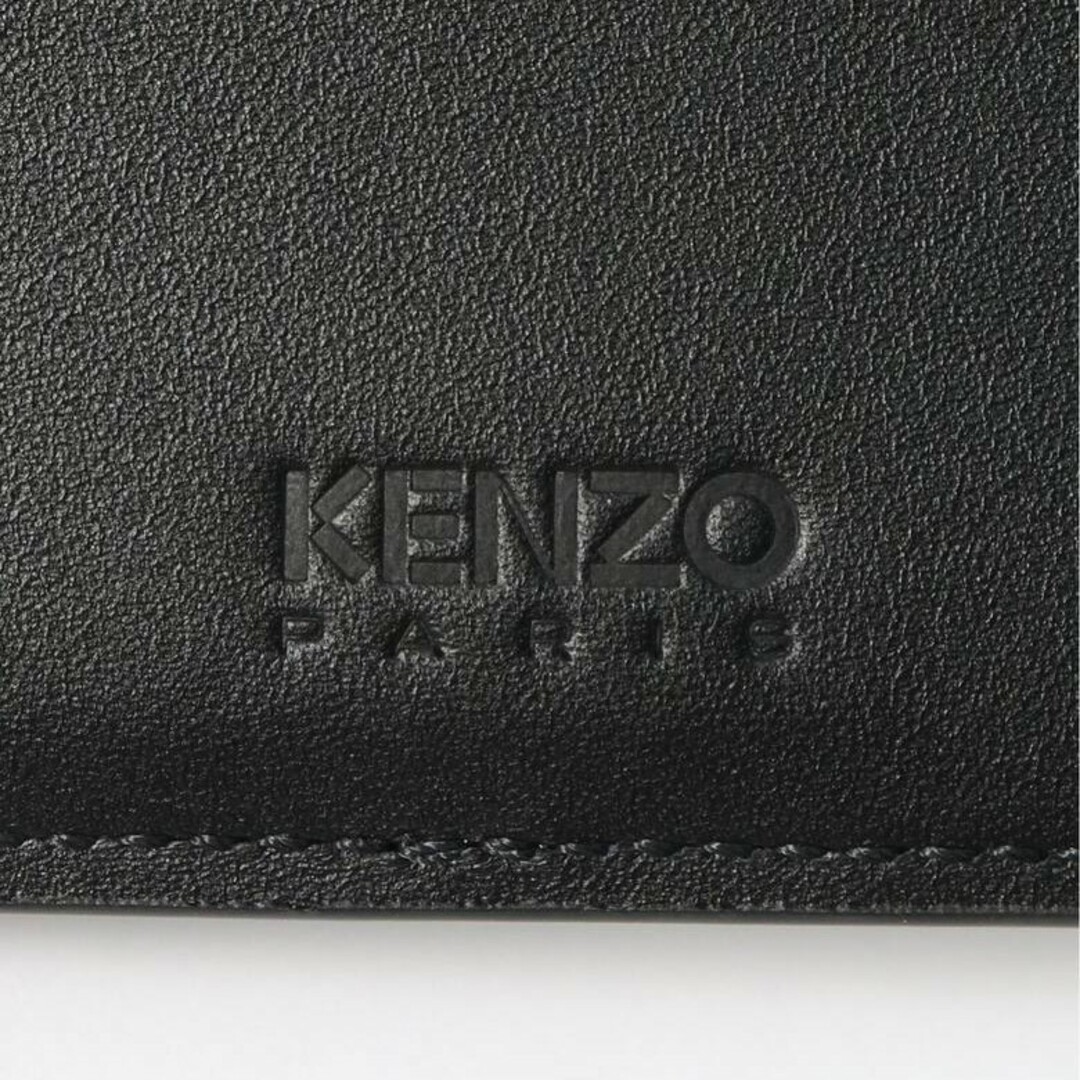 KENZO ケンゾー 折り財布 ブラック レザー 8