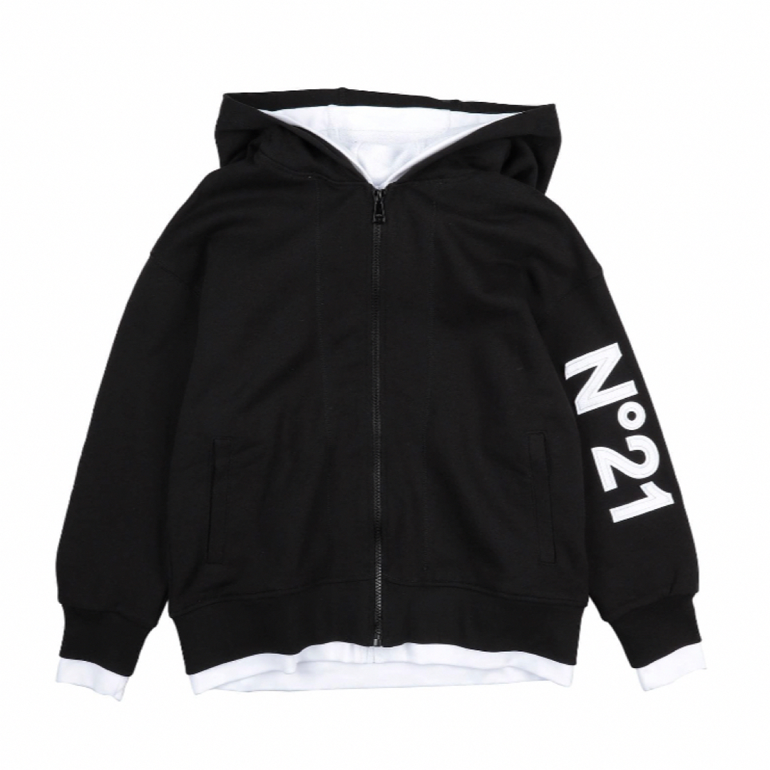 新品 N°21 ヌメロヴェントゥーノ ロゴ パーカー キッズ 16Y L XL