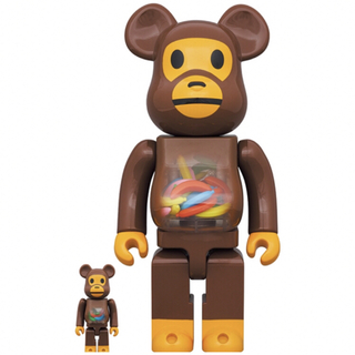 BAPE BE@RBRICK LINE CAMO SHARK 100% 400%