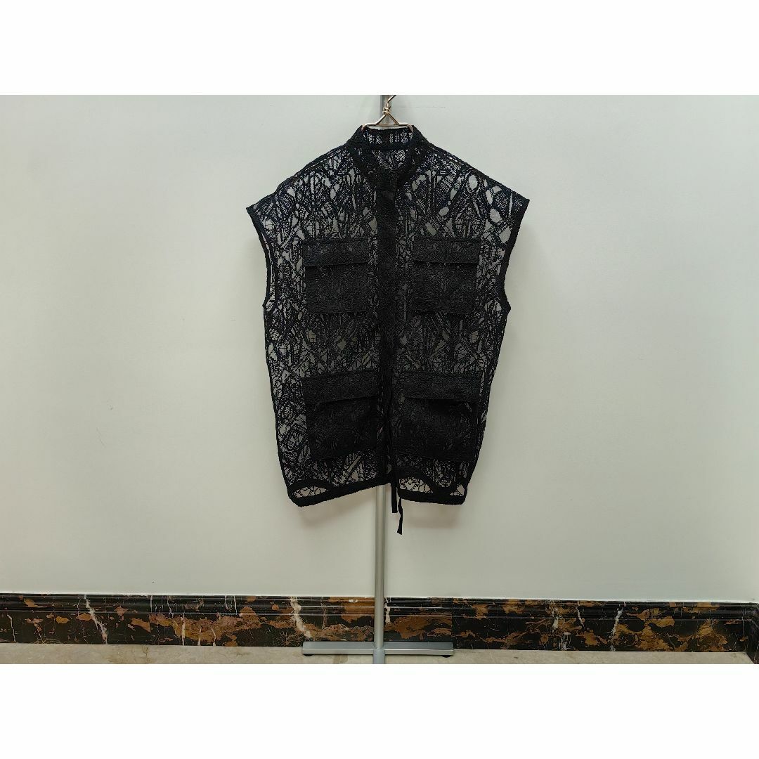 ameri vintage LACE WORKPOCKET VEST