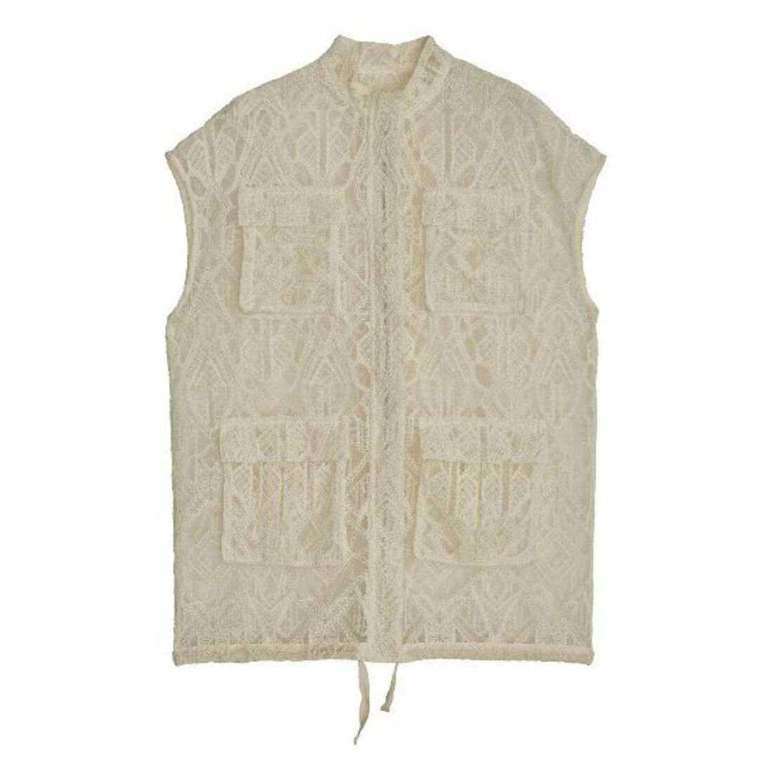 ameri vintage LACE WORKPOCKET VEST