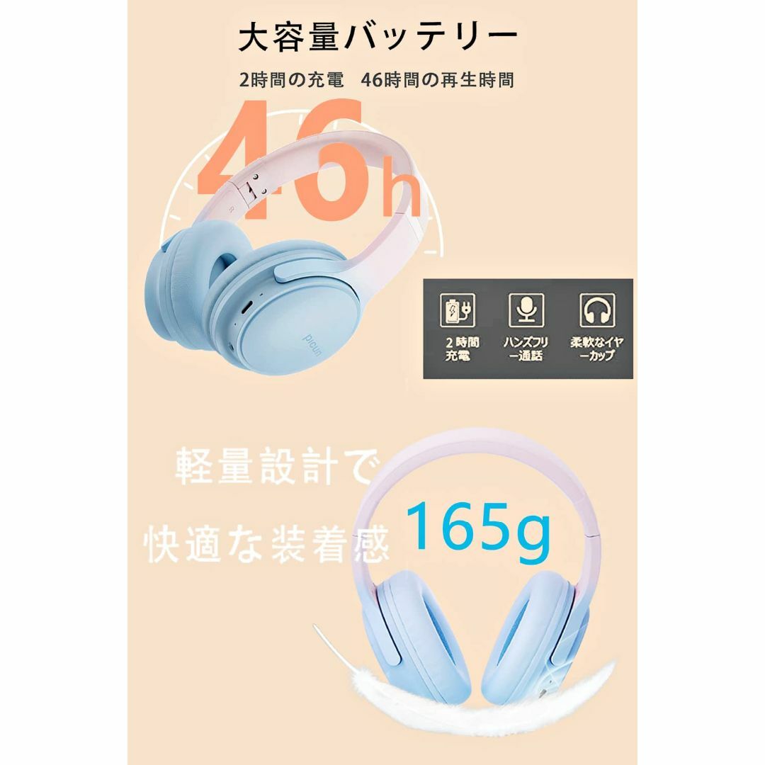 色: 青】【2023 新登場 Bluetooth5.3 +HiFi】ワイヤレスの通販 by