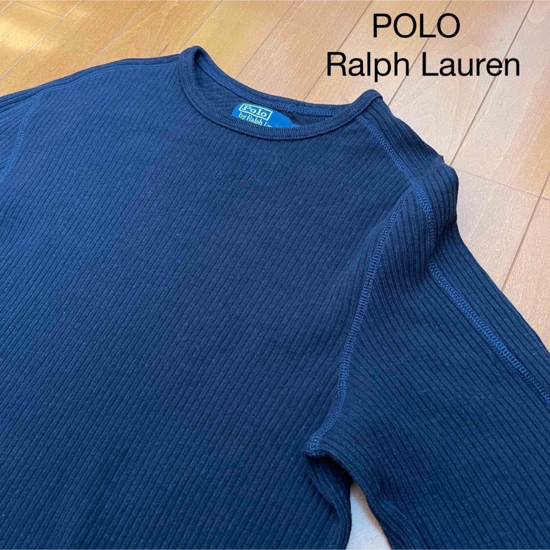 Ralph Lauren(ラルフローレン)の美品 90s POLO Ralph Lauren 薄手 リブニット セーター メンズのトップス(ニット/セーター)の商品写真