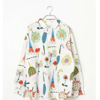 ツモリチサト(TSUMORI CHISATO)のツモリチサトコラボコットンシャツ コミックフラワー(シャツ/ブラウス(長袖/七分))