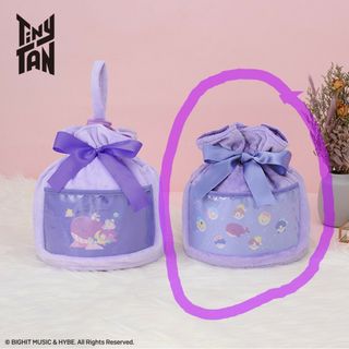 ボウダンショウネンダン(防弾少年団(BTS))のTinyTAN プレミアム巾着バッグ Sweet Dreams【ライトパープル】(キャラクターグッズ)