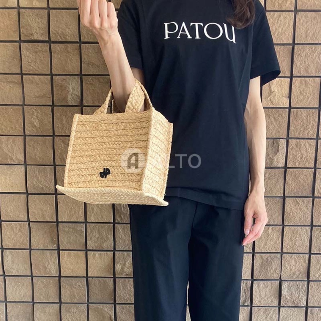 102バニラ国内参考価格PATOU パトゥ スモール BASKET ラフィア  かごバッグ