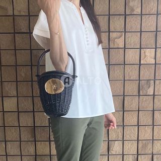 パトゥ(PATOU)のPATOU パトゥ WICKER ウィッカー バケツバッグ    かごバッグ (かごバッグ/ストローバッグ)